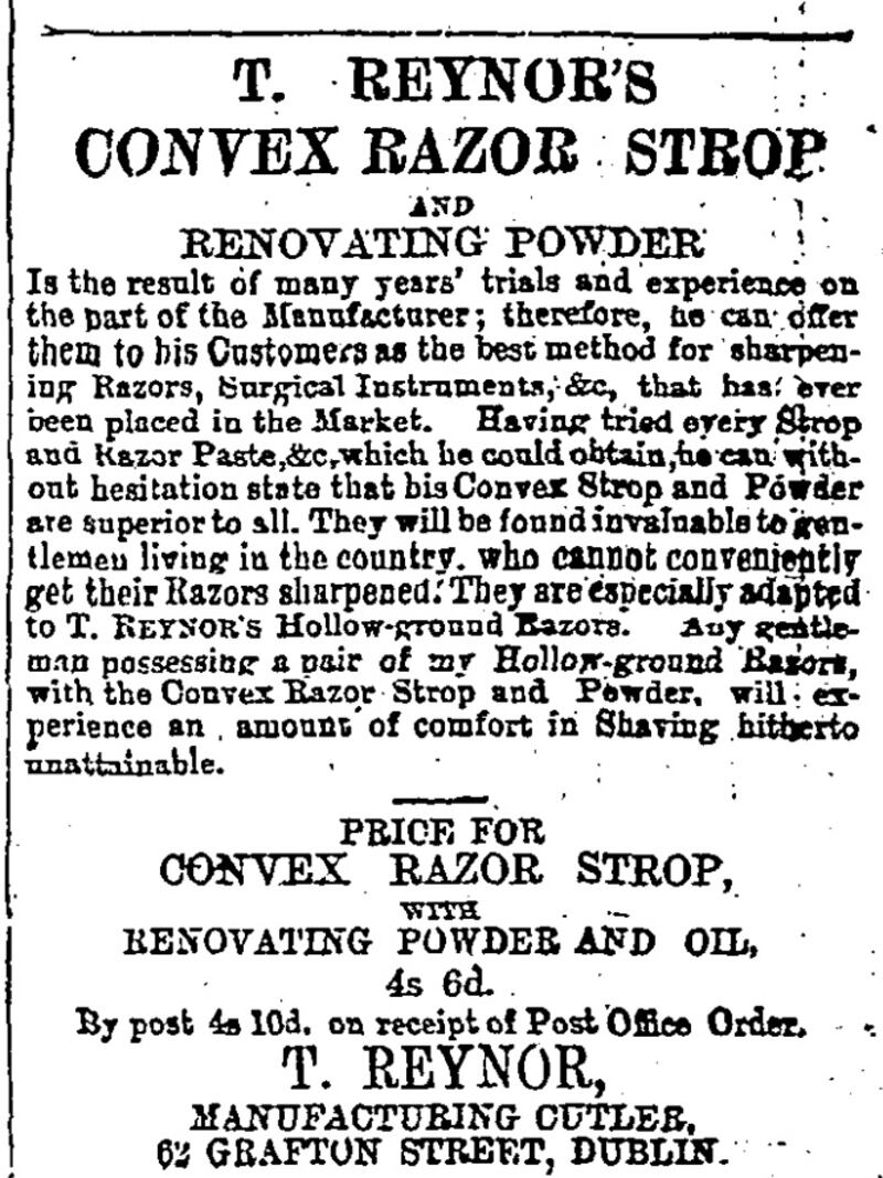 Convex razor strop (November 29th, 1879)