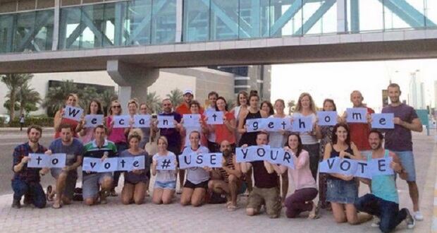 #UseYourVote photoshoot in Abu Dhabi, UAE