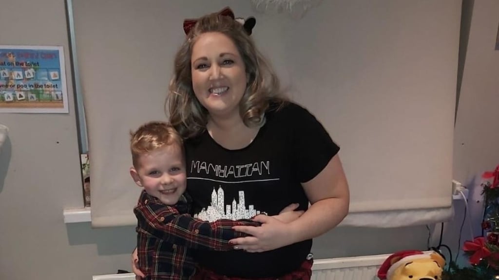 Margaret Lowndes and her son Noah (6). “I am really worried that he’s losing progress and worry that he’ll fall behind even further unless he is able to catch-up in some way,” she says.