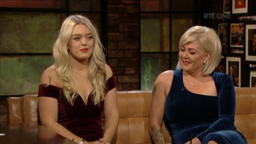 Carlow Rose Shauna Ray Lacey and her mother Angela, a recovering heroin addict