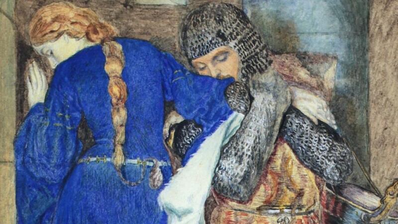 ‘Hellelil and Hildebrand, The Meeting on the Turret Stairs’ (in the National Gallery of Ireland) by Sir Frederic William Burton