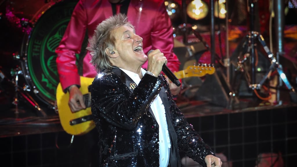 Rod Stewart at the 3Arena. Photograph: Crispin Rodwell, The Irish Times