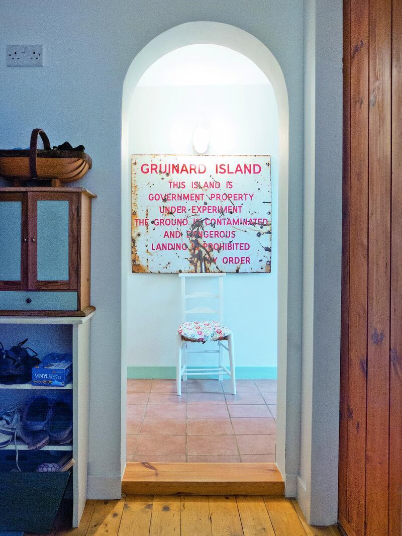 Gruinard Island on the northwest coast of Scotland, where a specially imported population of sheep was bombarded with anthrax spores