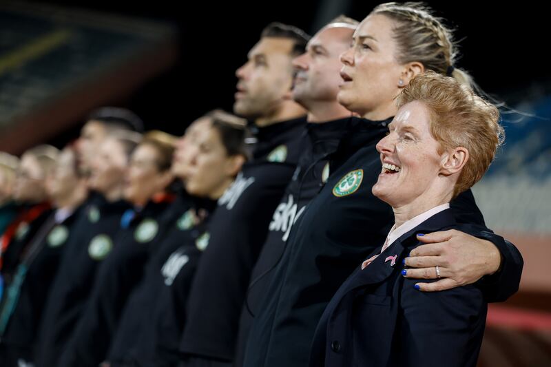 Interim manager Eileen Gleeson being listed as a contender might well leave her exasperated, the current interim gaffer advising the media on Monday to not even 'waste your breath' asking if she wanted the job on a permanent basis. Photograph: Nikola Krstic/Inpho