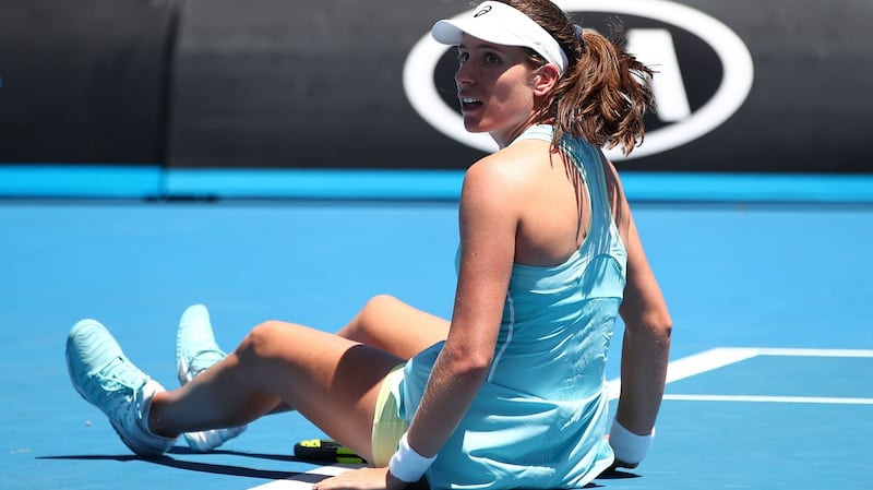British number one Johanna Konta is out of the Australian Open. Photograph: Clive Brunskill/Getty