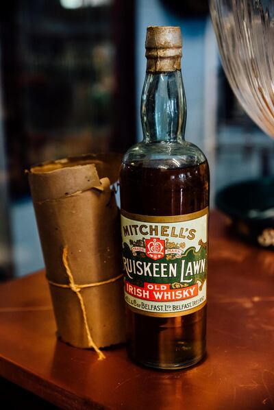 Bottle of Mitchell’s Cruiskeen Lawn, with its original wrapping paper, guide price €4,000-€6,000