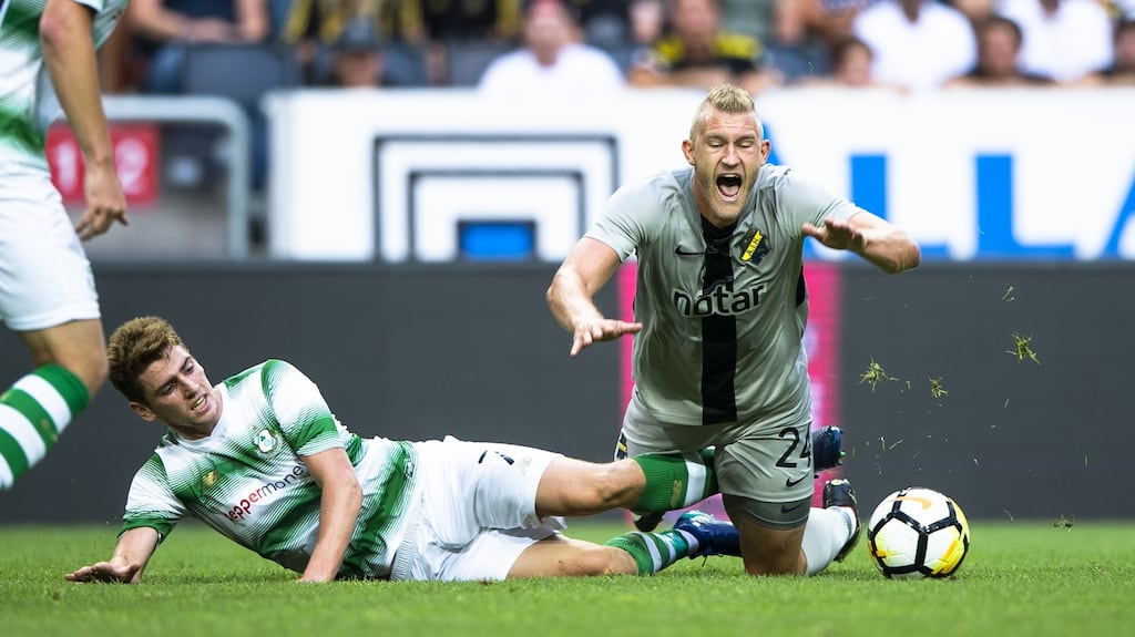 Shamrock Rovers forced extra time in Sweden but fell just short in the first qualifying round of the Europa League. Photograph: Inpho