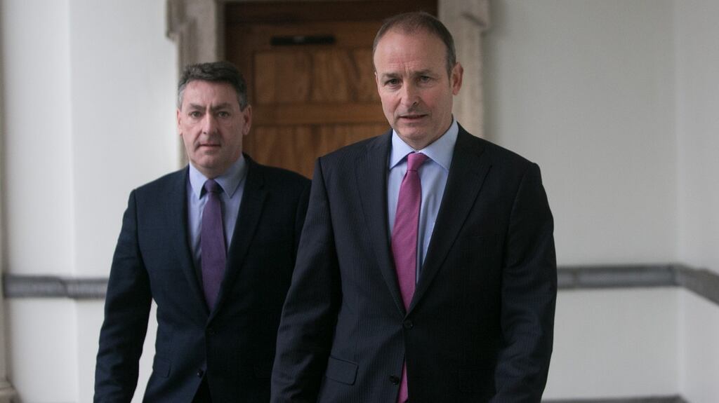Fianna Fáil MEP for Ireland South Billy Kelleher with Taoiseach Micheál Martin. File photograph: Gareth Chaney Collins