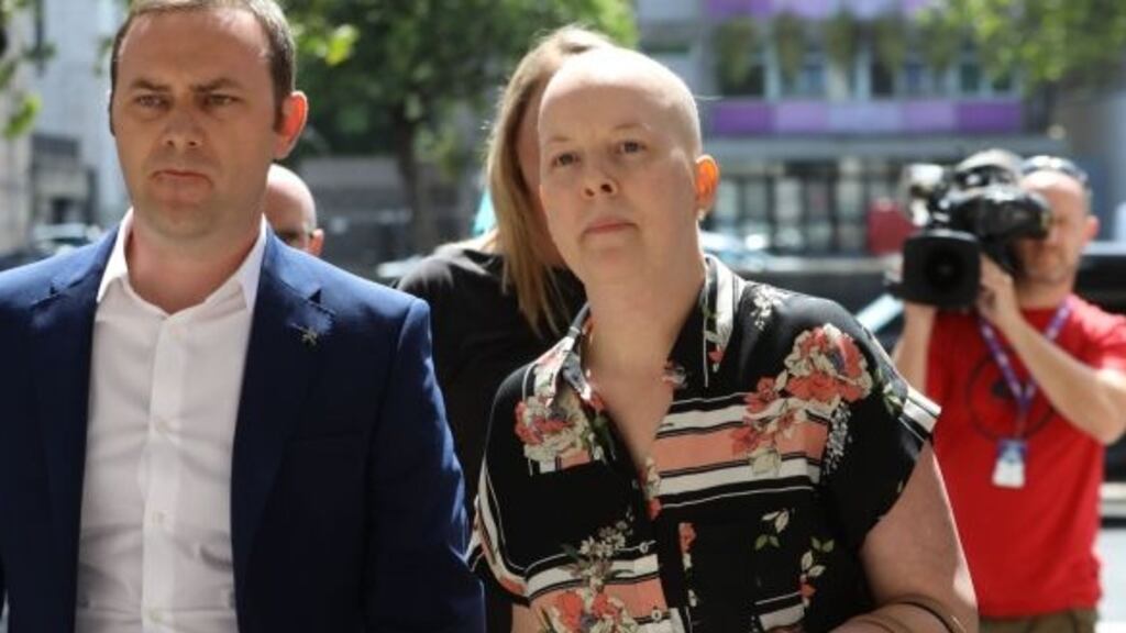 Ruth Morrissey, whom the court was told may only have between one to two years to live, said the news of her prognosis was devastating. Photograph: Collins Courts.