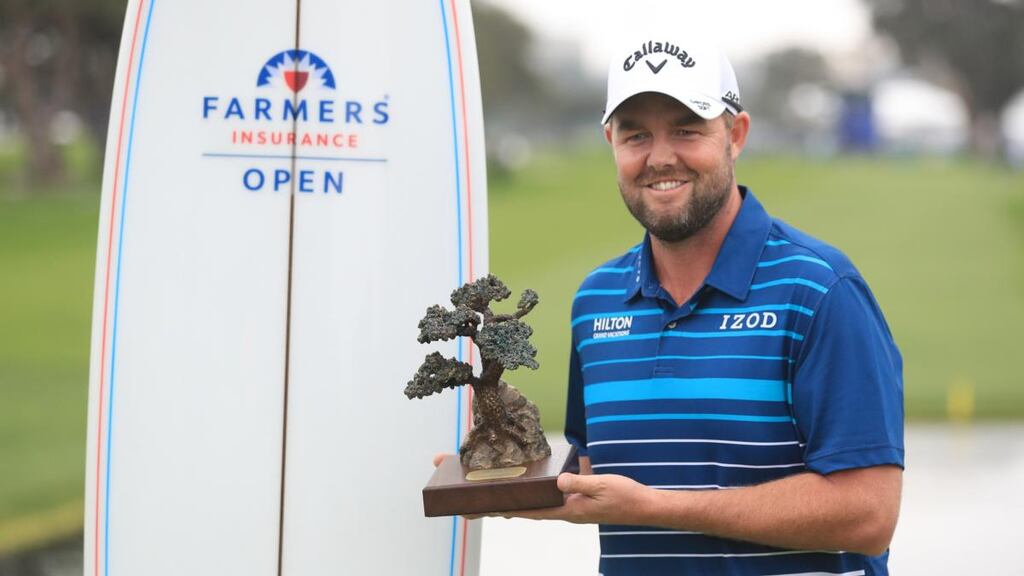 Marc Leishman was victorious in the Farmers Insurance Open at Torrey Pines. Photograph: Sean M. Haffey/Getty