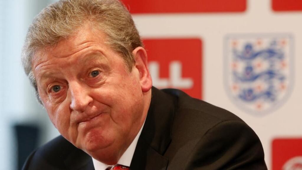England manager Roy Hodgson during his England World Cup Squad announcement yesterday. Photograph: Scott Heavey/Getty Images