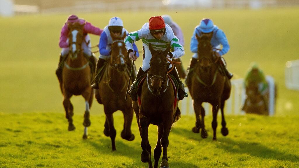 Gordon Elliott believes Ginto, seen here winning at Navan under Jamie Codd, ‘could be anything’. Photograph: Morgan Treacy/Inpho