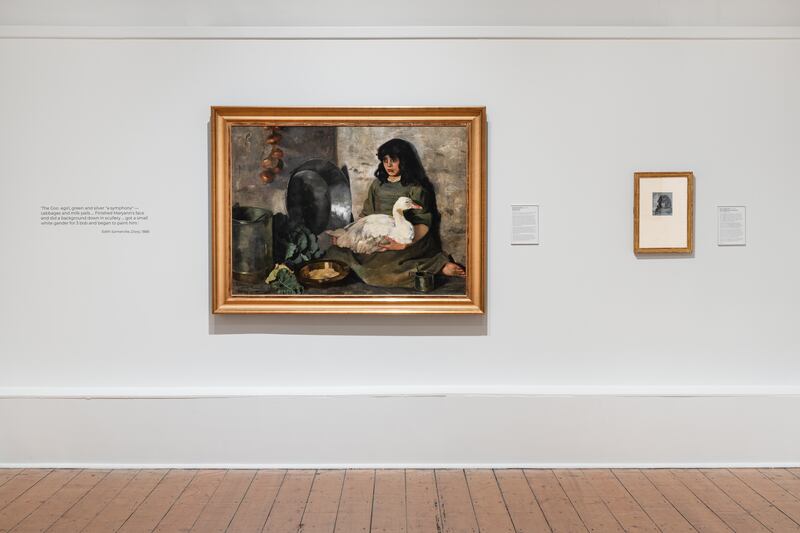 Edith Somerville's The Goose Girl at the Crawford Art Gallery. Photograph: Jed Niezgoda