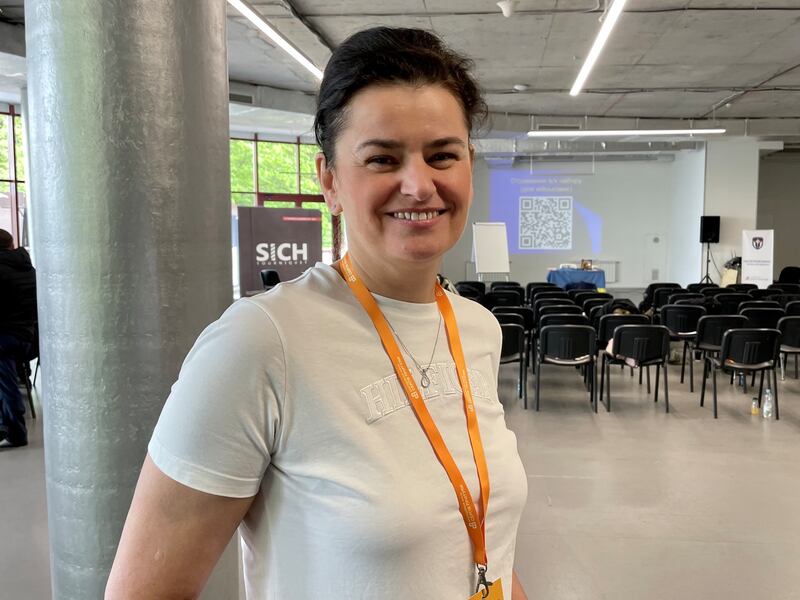 Lyudmyla Zakharchenko, a consultant paediatrician at the Rotunda Hospital in Dublin, returned to her native Ukraine to help train combat medics in Kyiv this month. Photograph by Daniel McLaughlin