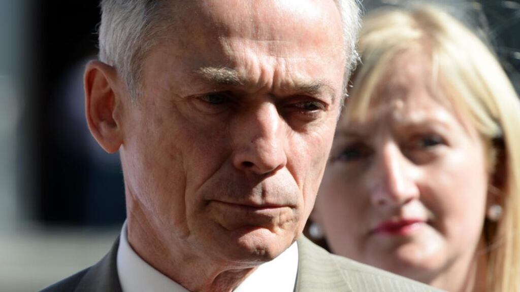 Richard Bruton, director of Fine Gael’s campaign seeking a Yes vote in next month’s referendum on the abolition of the Seanad, during a press conference at Leinster House yesterday. Photograph: Frank Miller