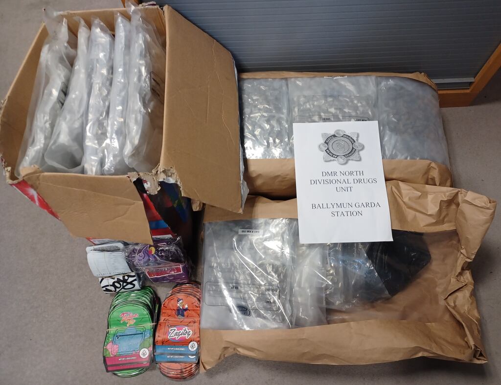 Drugs seized as part of Operation Tara. Photograph: An Garda Siochána