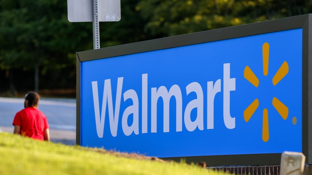 Walmart is still struggling to make returns on its billions of dollars of investment in ecommerce, where it is playing catch-up with Amazon. Photograph: Erik S Lesser