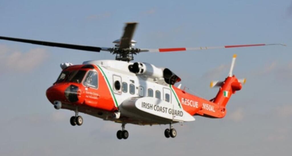 The Shannon based search and rescue helicopter was involved in the search operatio