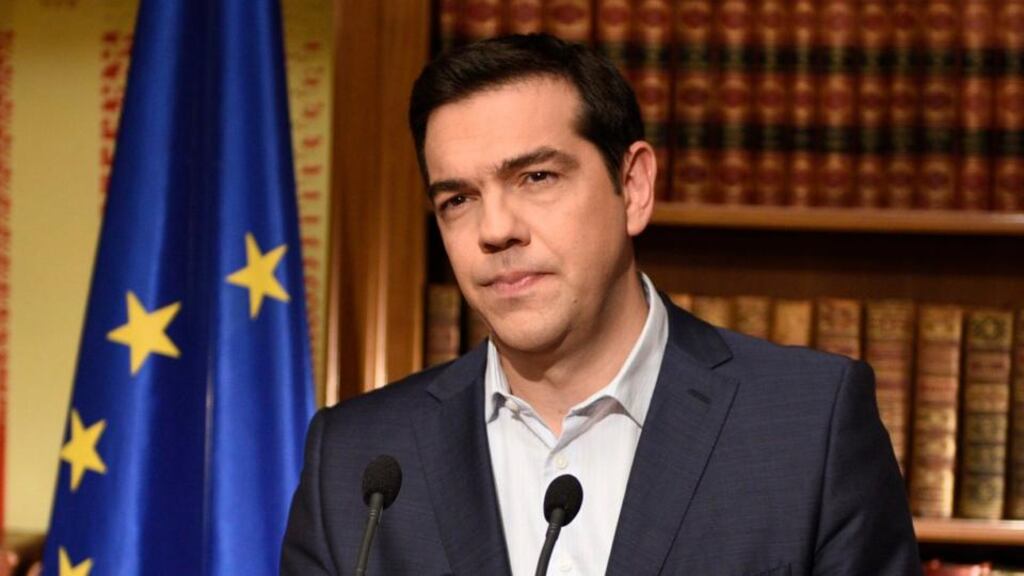 Equities began to recover on reports that Greek prime minister Alexis Tsipras had signalled he would accept creditors’ bailout offer if some changes were made to the attached conditions. Photograph: Andrea Bonetti/EPA