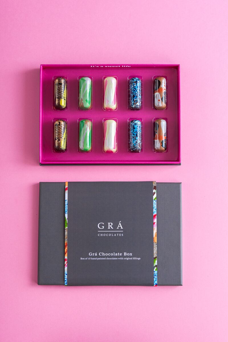 Handpainted chocolates from Galway-based Grá