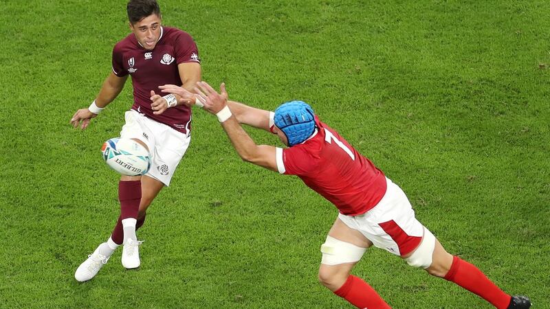 Tedo Abzhandadze’s Georgia have a rare chance to make a statement against Tier 1 opposition. Photograph: Mike Hewitt/Getty