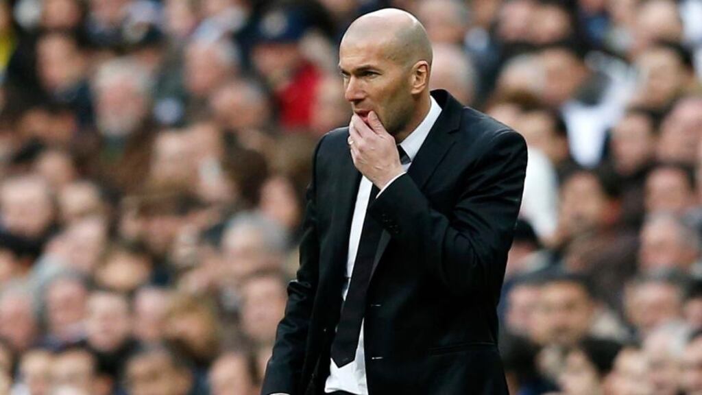 Enzo Fernandez, the son of Real Madrid’s assistant coach Zinedine Zidane, has opted to play for France like his father. Photograph: Juan Medina/Reuters