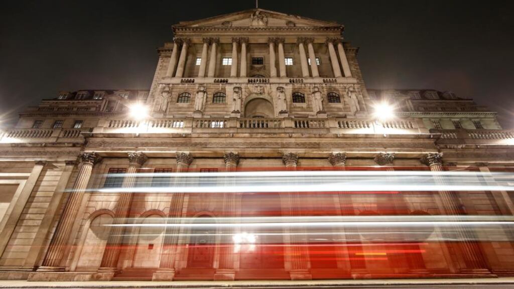 Bank of England in the City of London. New figures show the UK economy has been stronger since 2008 than previously thought. Photographer: Simon Dawson/Bloomberg
