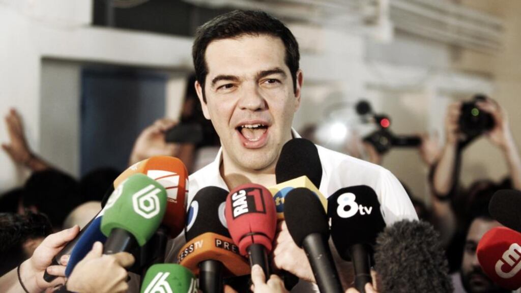 Greek prime minister Alexis Tsipras after placing his vote at a school in Athens. The sheer size of the No vote will make it difficult for European leaders to continue to play hardball with him. Photograph: Milos Bicanski/Getty Images