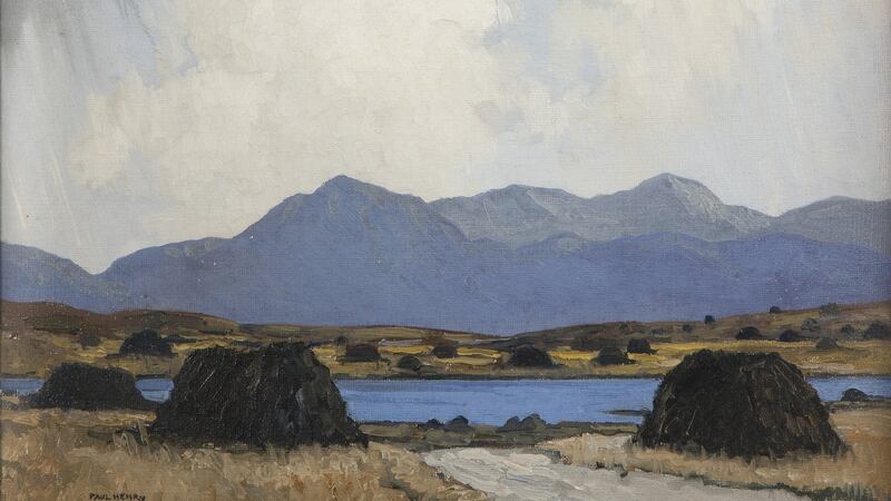 A Kerry Lake, Dingle Peninsula is an oil-on-canvas
