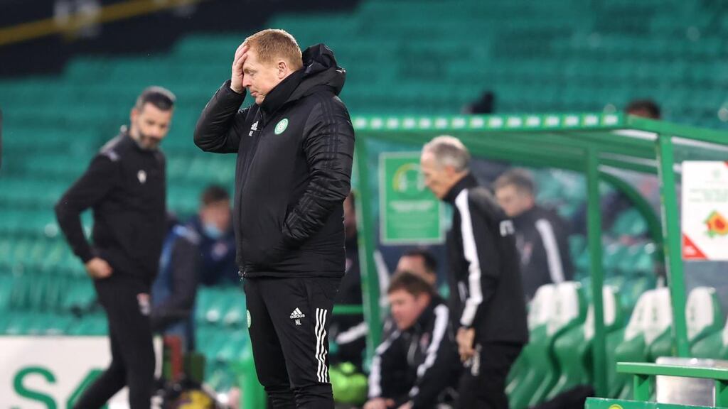 Celtic manager Neil Lennon: ‘I am old enough, big enough to take criticism and abuse. Some of it is justified, some of it is over the top.’ Photograph:  Jeff Holmes/PA Wire