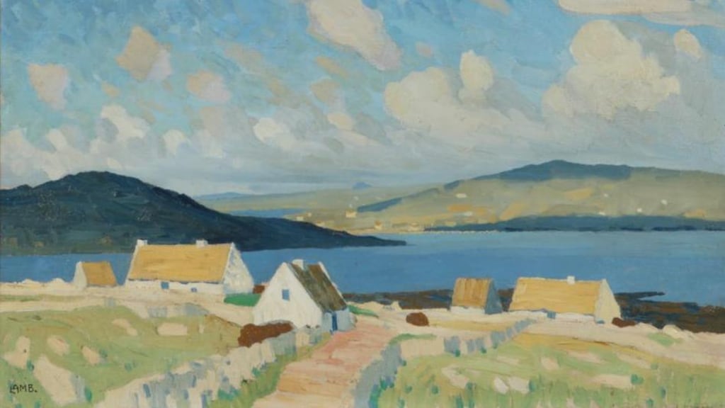 Carraroe, Connemara by Charles Lamb, (€7,500-€8,500) at Dolans Art Auction Summer auction