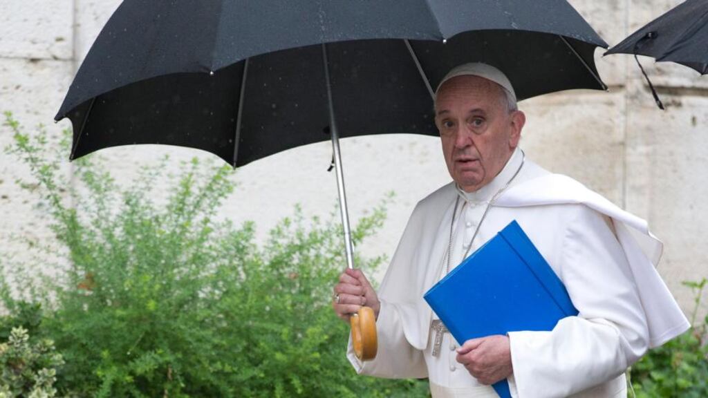 Pope Francis: For now, he’s saying nothing. Meanwhile his brother bishops flounder in strange waters. Photograph: AP Photo/Andrew Medichini