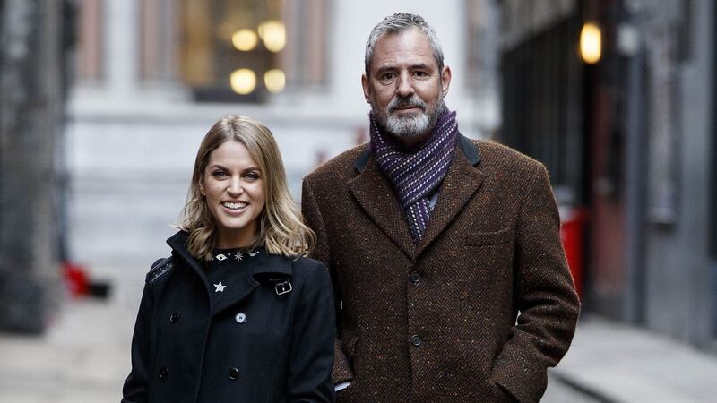 Amy Huberman, above with Neil Morrissey, will return in series two of Striking Out aka Herself