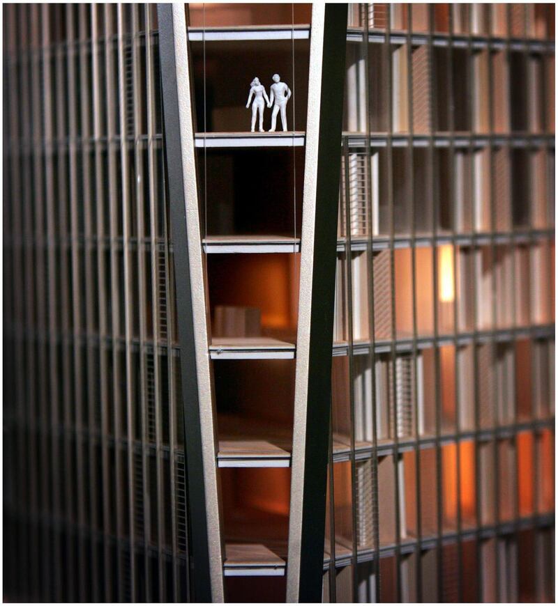 A model of developer Seán Dunne’s proposed development on the site of Jurys and the Berkeley Court in Ballsbridge in 2008. Photograph: Bryan O’Brien