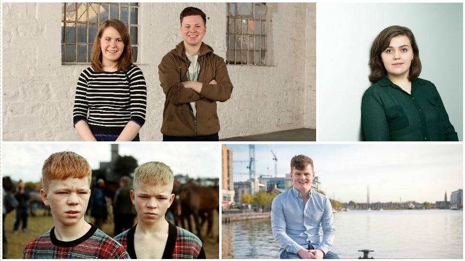 Teenagers: (clockwise from top left) Éabha Campbell, baker and Conor O’Flaherty, entrepreneur; Eilís Barrett, author; Harry McCann, entrepreneur; Liam and Paddy Doran, models
