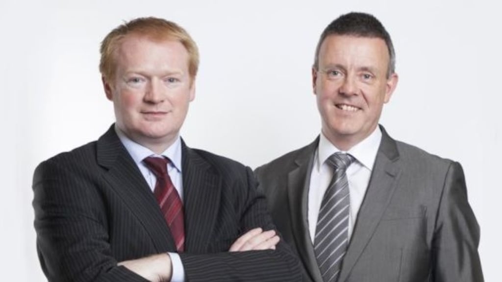 Kieran Fitzpatrick and Maurice Curran, who won the “emerging category” prize at the EY Entrepreneur of the Year awards in 2013