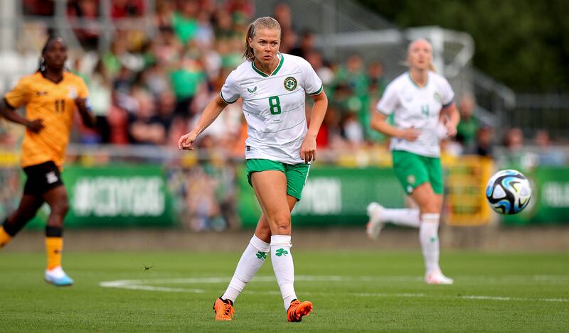 Ireland’s Ruesha Littlejohn. Photograph: Ryan Byrne/Inpho