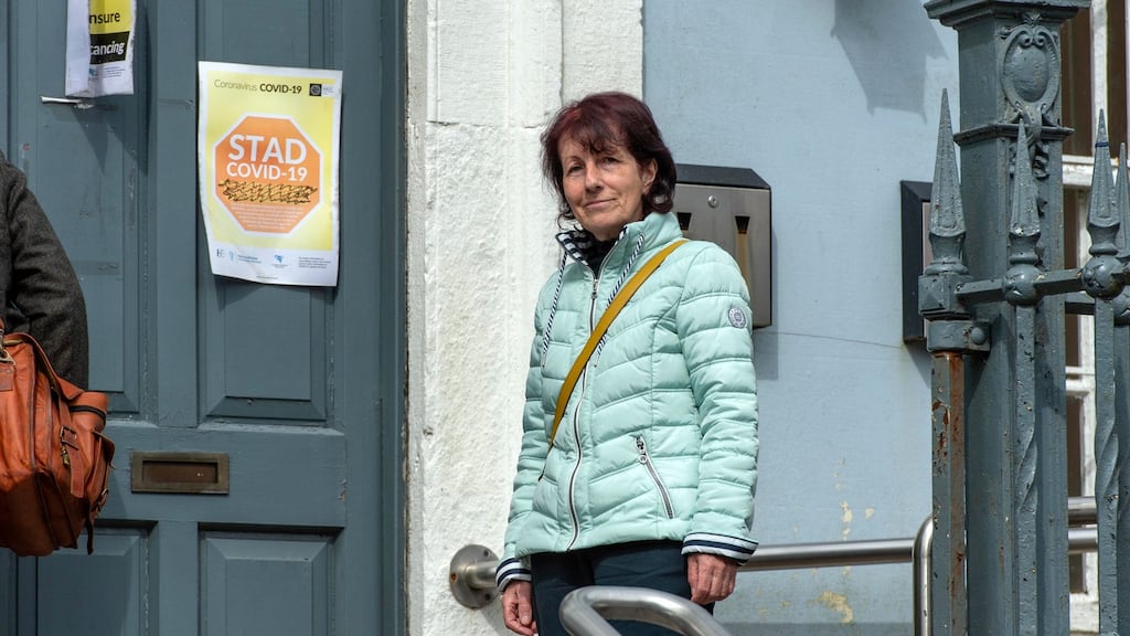 Margaret Buttimer had turned up in the body of the court ‘without a mask, but worse still a smile on her face as if this is something to laugh about’, the judge said. Photograph: Michael Mac Sweeney/Cork Courts