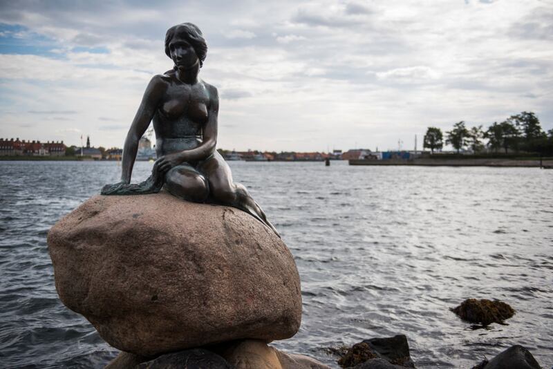 The Little Mermaid at the harbour in Copenhagen on October 9, 2015. Photograph: Odd Andersen/AFP via Getty