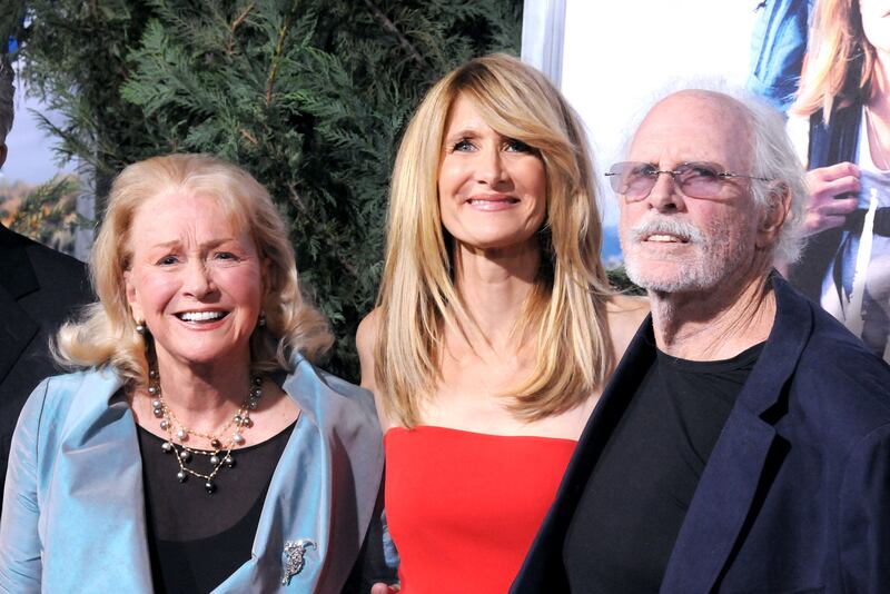 Family affair: Laura Dern with her parents, the actors Diane Ladd and Bruce Dern, in 2014. Photograph: Barry King/FilmMagic/Getty