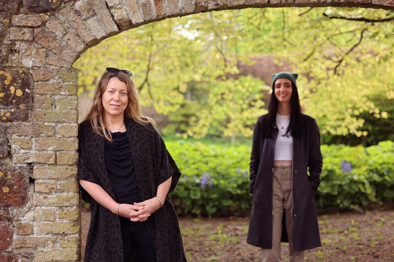 Avril Stanley, founder of Body & Soul, with sustainability coordinator Áine May Hughes. Photograph: Dara Mac Dónaill