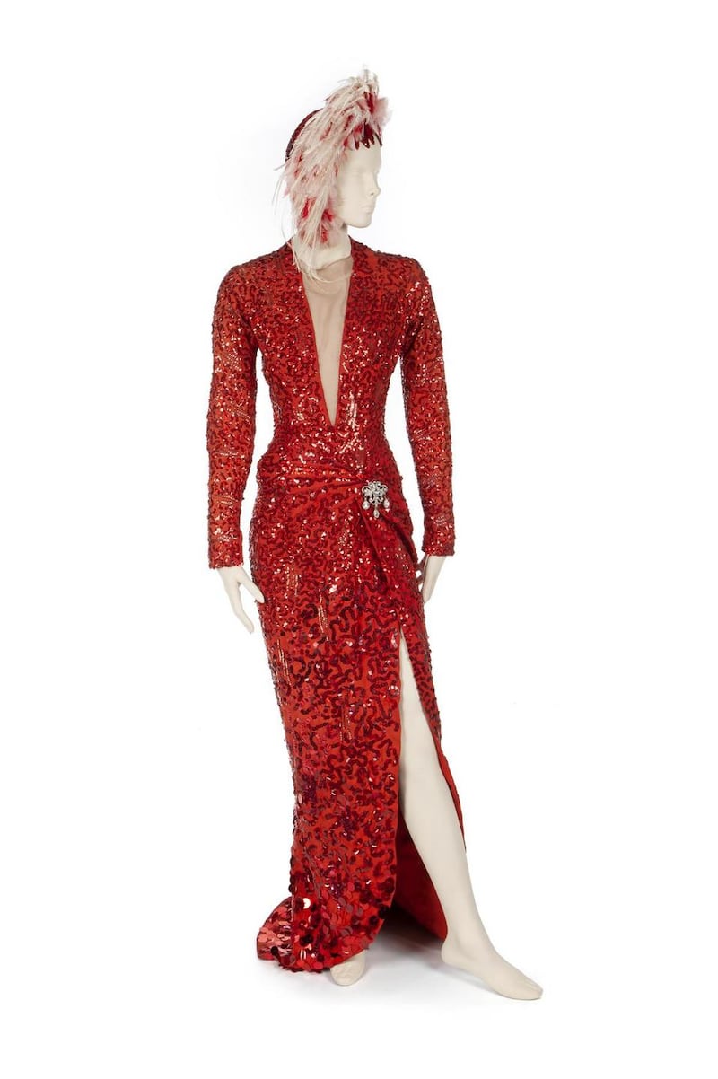 Marilyn Monroe’s red dress from Gentlemen Prefer Blondes. $60,000-$80,000