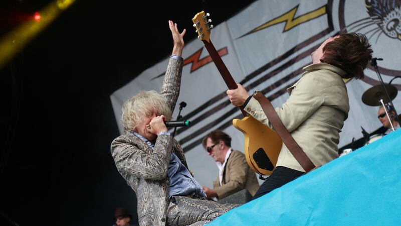 Bob Geldof and the band at last year’s Electric Picnic festival. Photograph: Debbie Hickey/Getty