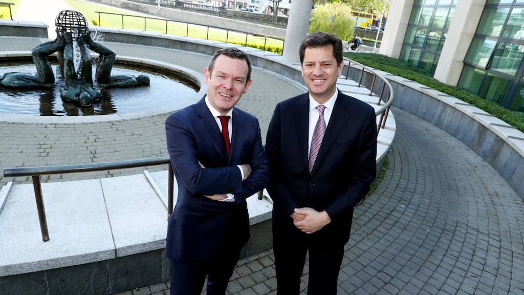 Ken Bowles with Tony Smurfit, Smurfit Kappa chief executive. Photograph: Maxwell Photography