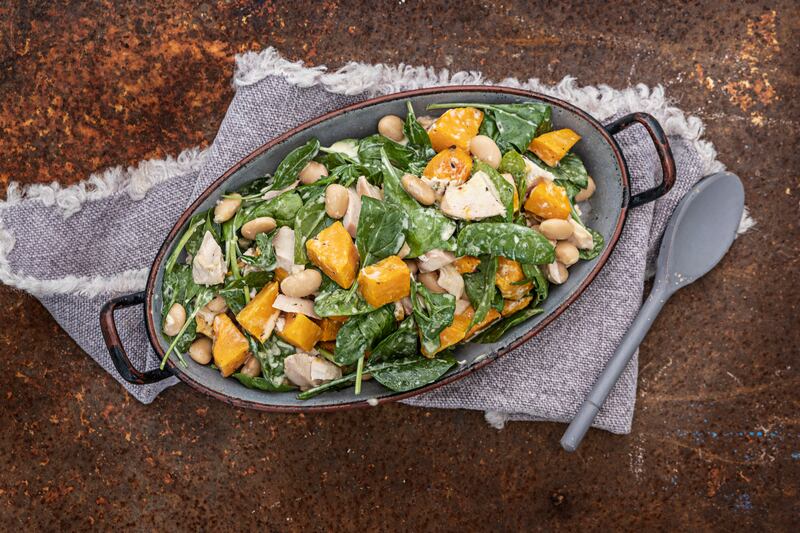 Ummera smoked chicken, roasted squash, creamed butterbeans and parsley