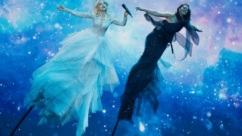 Kate Miller-Heidke representing Australia, performs live on stage during the 64th annual Eurovision Song Contest. Photograph: Michael Campanella/Getty Images