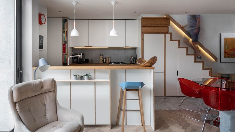 Modoco co-founder James Crowley’s own Ikea-adapted kitchen in Dublin 7.