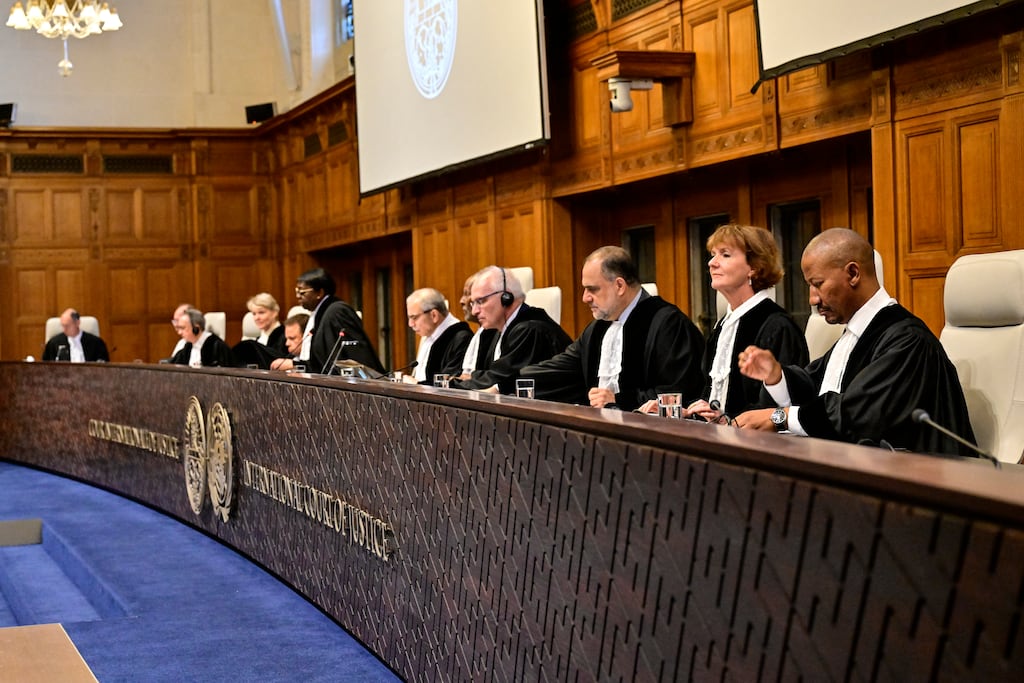 The International Court of Justice ruling comes after lawyers for the South African government asked it last week to impose emergency measures. Photograph: Nick Gammon/Getty