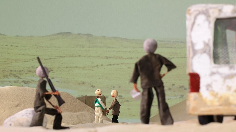 Nina Fischer & Maroan el Sani, Identity’s Rule of Three, film still, at the MART Gallery