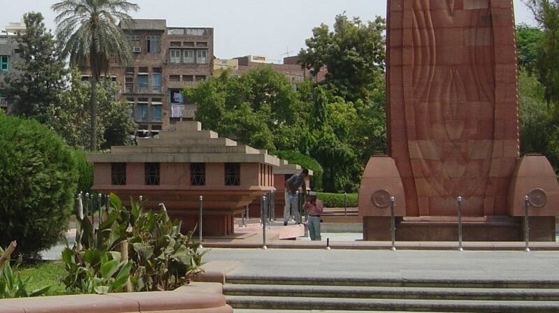 A memorial erected at Jallianwala Bagh, the enclosed garden where the massacre took place. Photograph Adam Jones